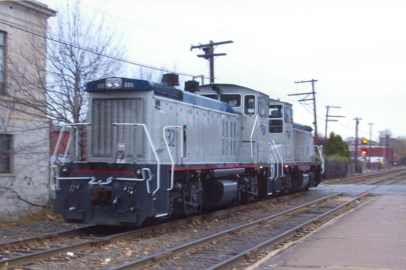 Photo of amtrak work train