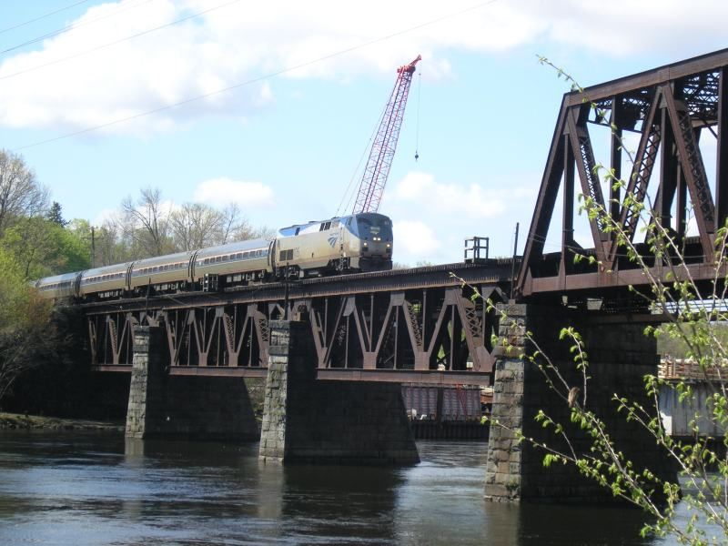 Photo of The Downeaster Crossing the Merrimack River