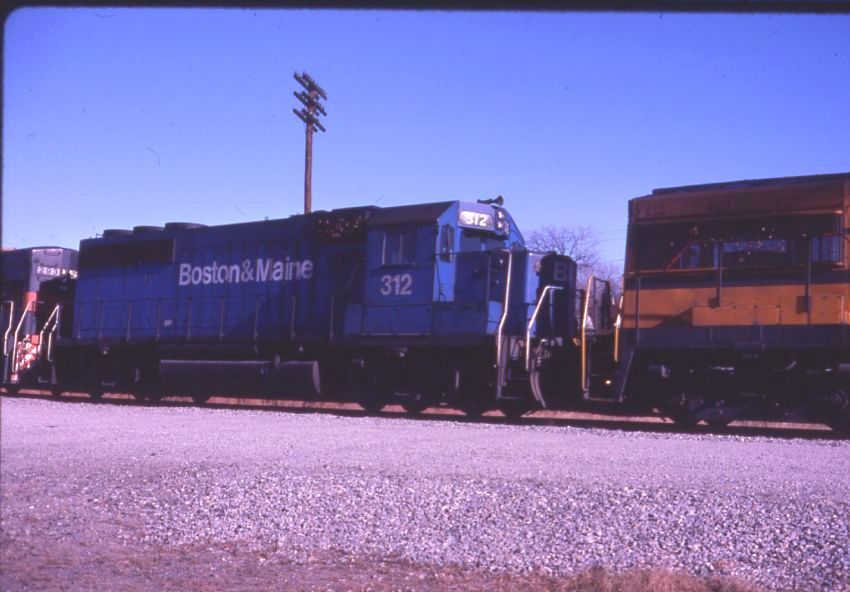Photo of B&M 312 on the Ayer wye, 1984
