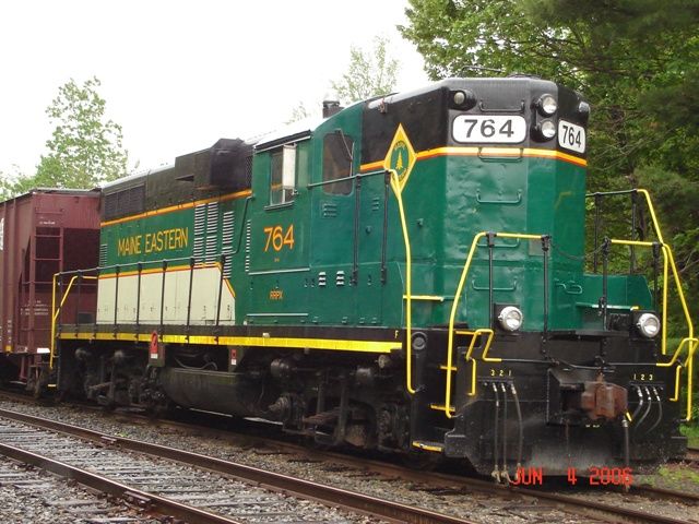 Photo of Maine Eastern GP-9 #764 at Brunswick Yard