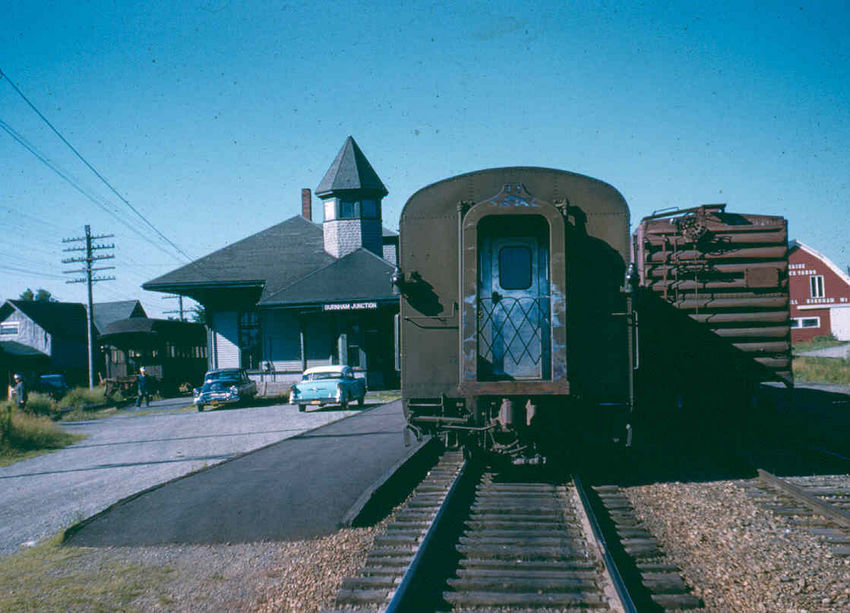 Photo of Burnham Junction, meeting the Maine Central  1958