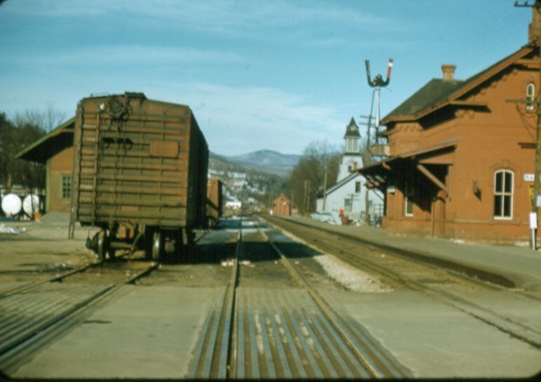Photo of 1957 Feb  Randolph, VT Station