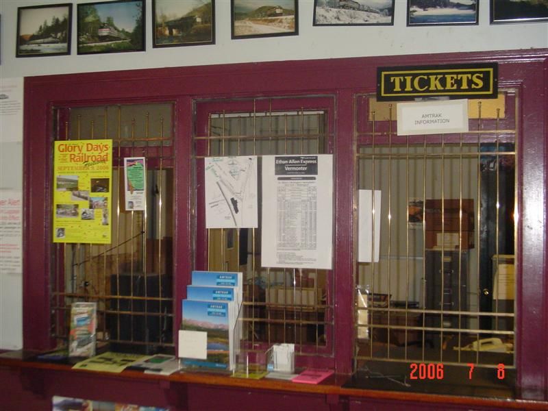 Photo of Ticket Agent's Window