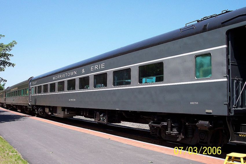 Photo of Restored Morristown & Erie RR dining car.