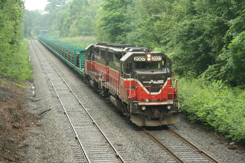 Photo of P&W Units on Rail Train near NHML MP 16