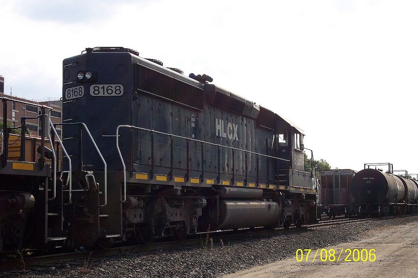 Photo of Back shot of HLCX SD40-2 8168 in Nevins Yard.