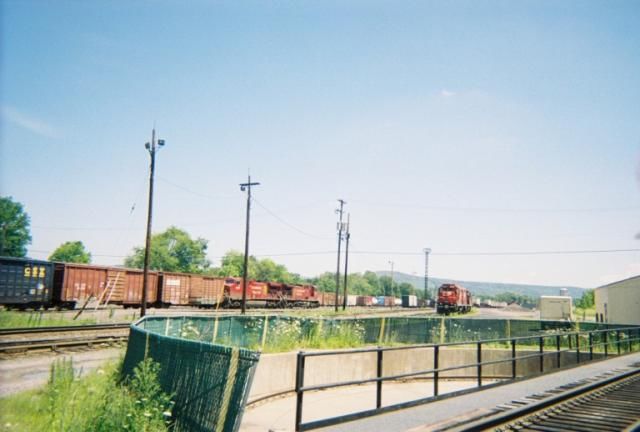 Photo of Busy Rail Yard after floods