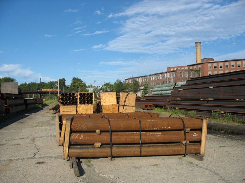 Photo of Banded pipe in the Pawtucket yards (Boston Railway Terminal)