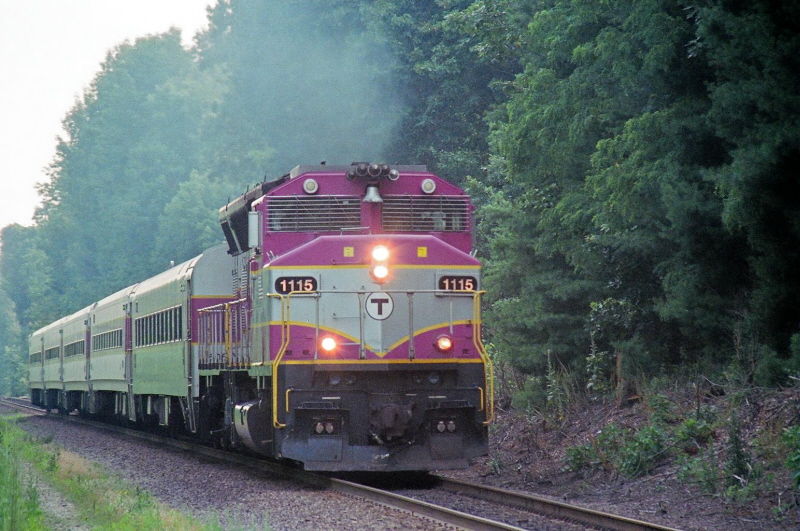 Photo of Haverhill bound headed by GP40MC # 1115
