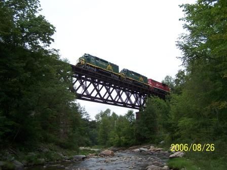 Photo of GMRC TR #263 Cuttingsville , Vt   Trestle