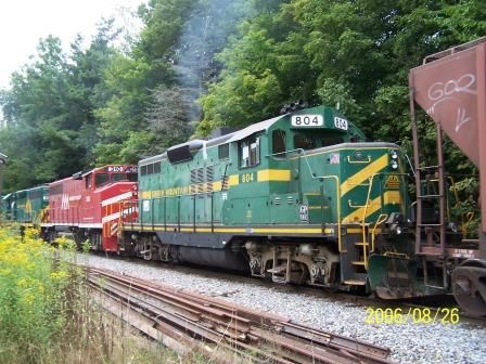 Photo of GMRC 804 Trailing Unit TR #263 Working Hard