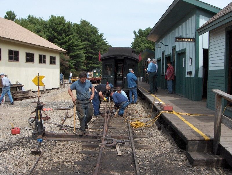 Photo of New Sheepscot south main line switch construction