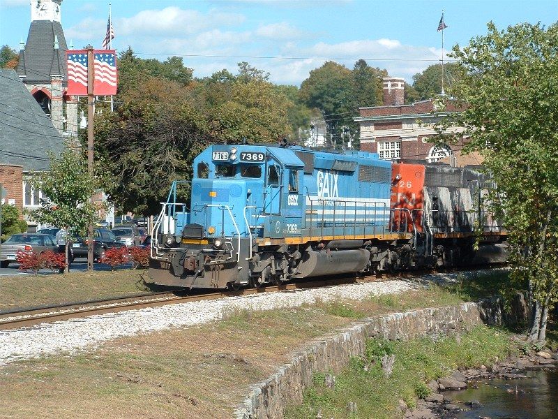 Photo of NECR train 608 in Stafford Springs CT 09/22/06