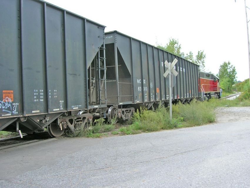 Photo of Wood Chip service cars, McNeil generating station, Burlington, VT