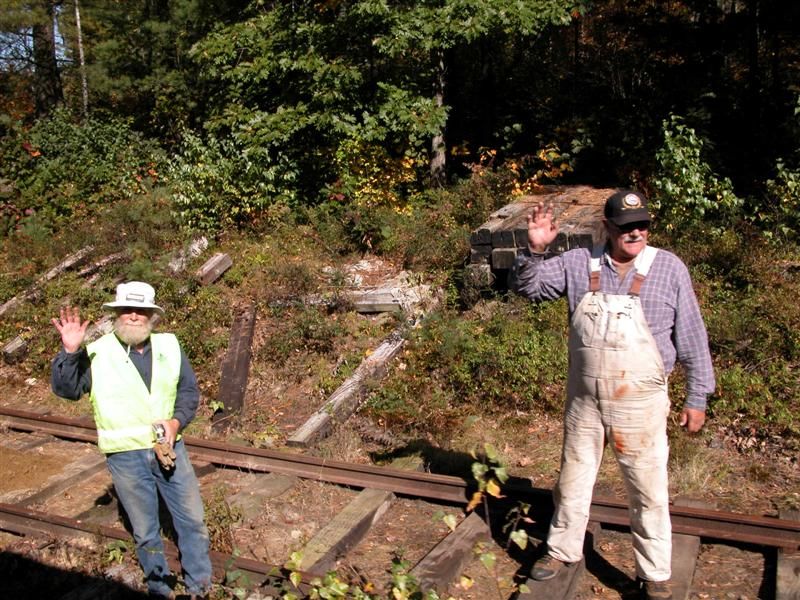 Photo of Seashore Track Superintendent surveys old rail