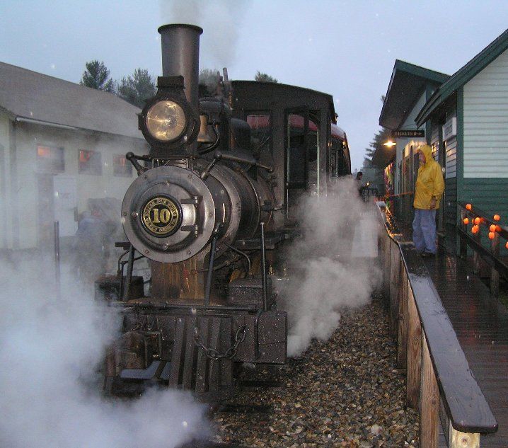 Photo of #10 Steaming at the Platform Waiting for Passengers