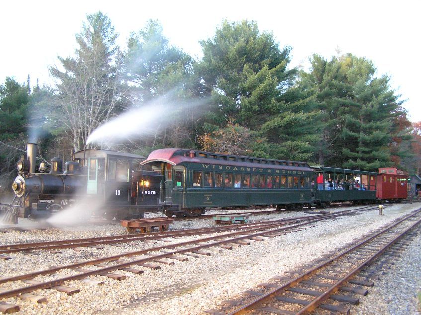 Photo of Halloween Train Steams in the Yard
