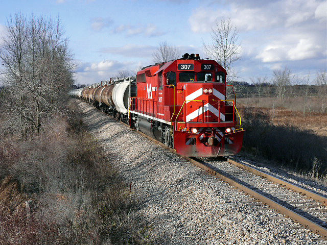 Photo of Vermont Railway Rutland-Burlington Turn Southbound in Ferrisburg, VT