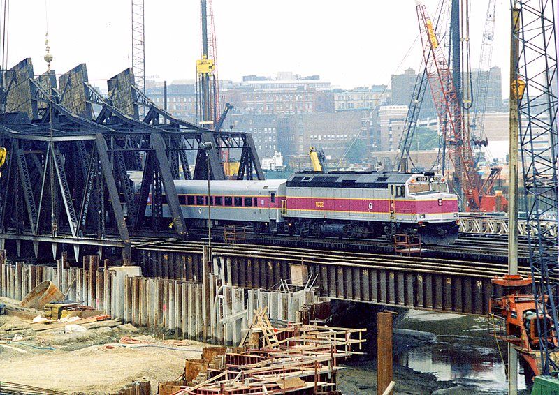 Photo of MBTA DURING BIG DIG CONSTRUCTION