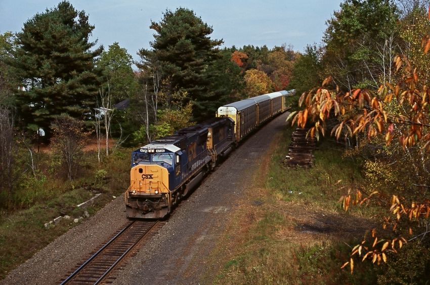 Photo of CSX W Bound at MP 158, East of State Line MA/NY