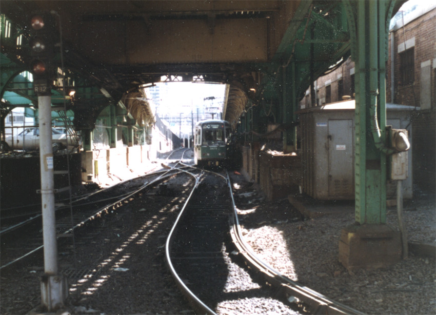 Photo of LRV at North Station, Boston, MA