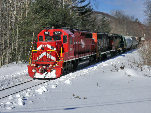 Photo of Green Mountain Railroad No. 263 in Shrewsbury, VT
