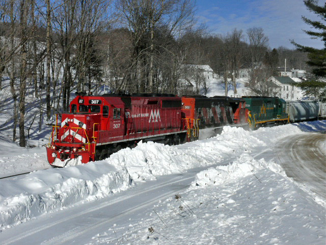 Photo of Green Mountain Railroad No. 263 in E. Wallingford, VT