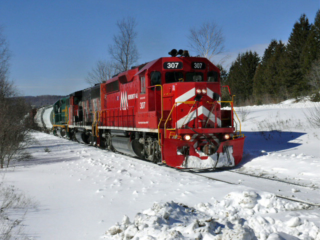 Photo of Green Mountain Railroad No. 263 in Mt. Holly, VT