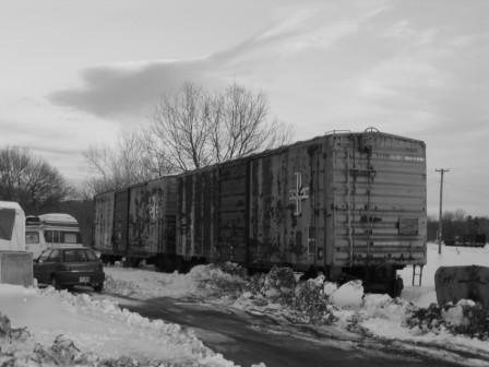 Photo of Boston and Maine box car in Nashua (2)