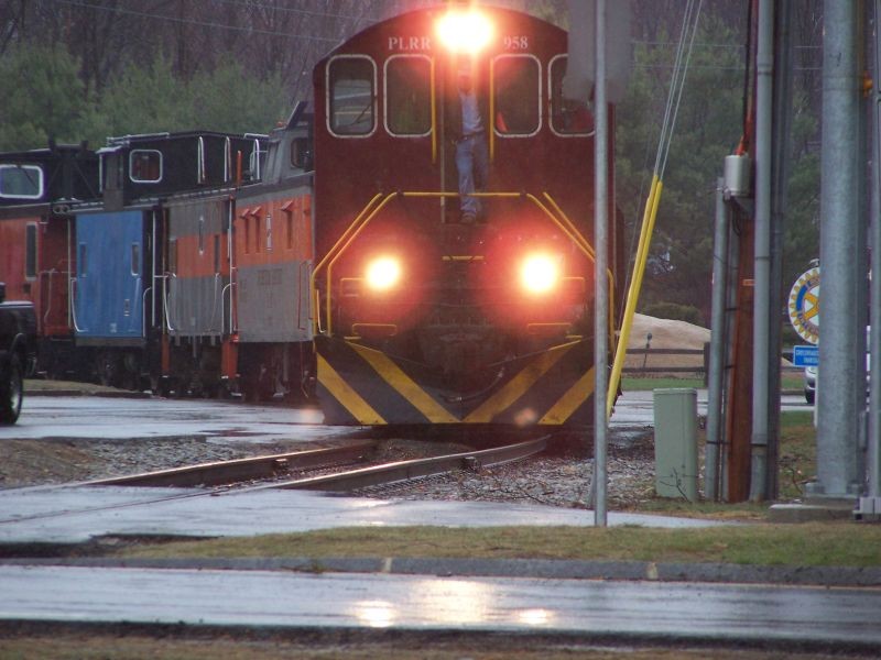Photo of Caboose Train Leaving Lincoln