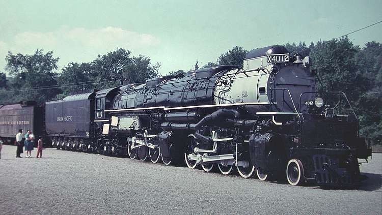 Photo of UP 4-8-8-4 4012 at Steamtown, Bellows Falls, VT, 1968