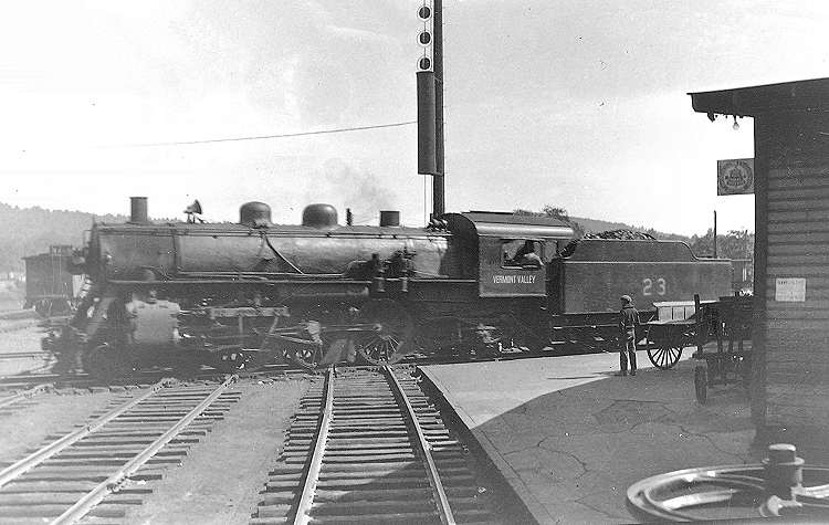 Photo of Vermont Valley 4-6-2 No. 23, White River Junction, circa 1928