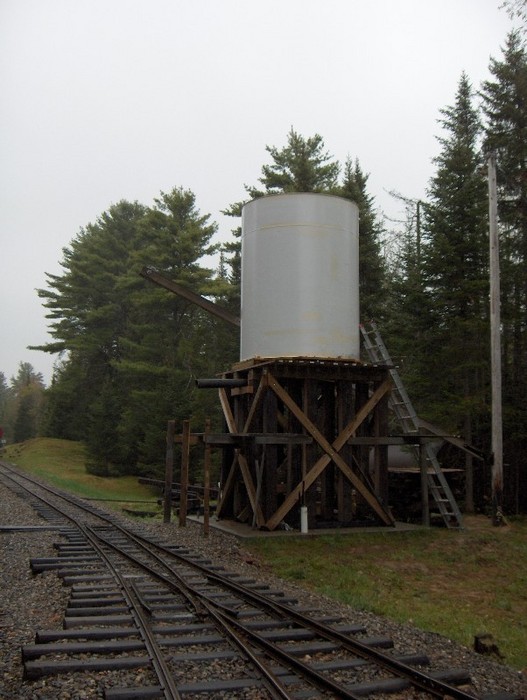 Photo of New Sheepscot water tank up on the platform