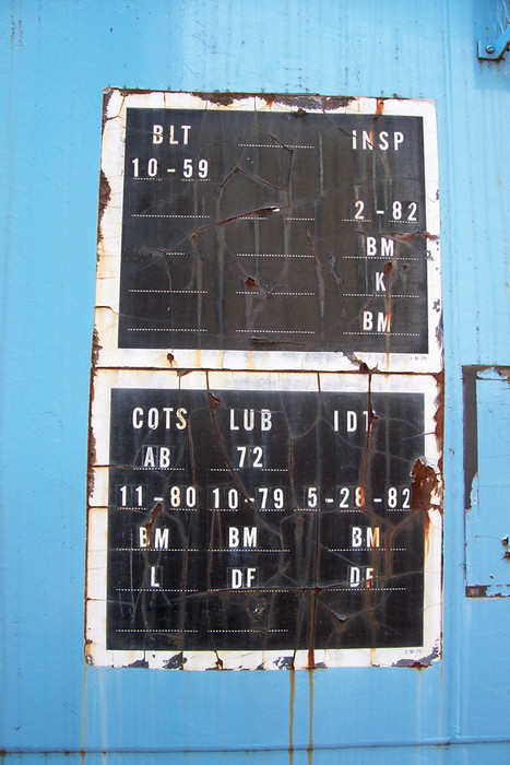 Photo of Placard on caboose