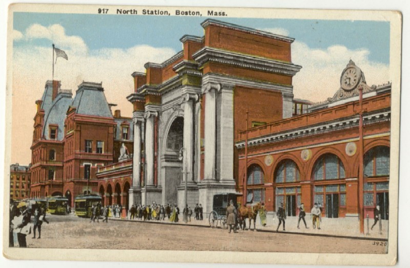 Photo of North Station - Boston Mass - Post Card