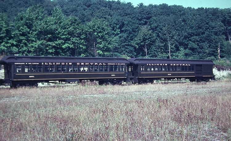 Photo of Illinois Central Coaches, Steamtown, VT, 1968