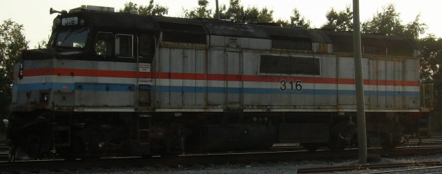 Photo of Amtrak in Lowell in 2007