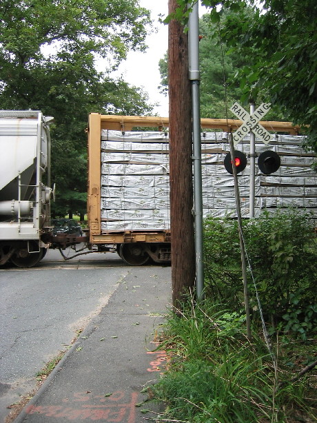 Photo of Freight Train Crossing Summer Street in Northborough, MA