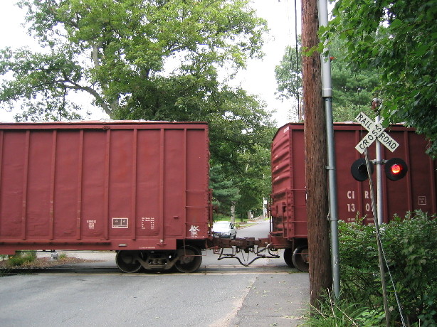 Photo of Freight Train Crossing Summer Street in Northborough, MA