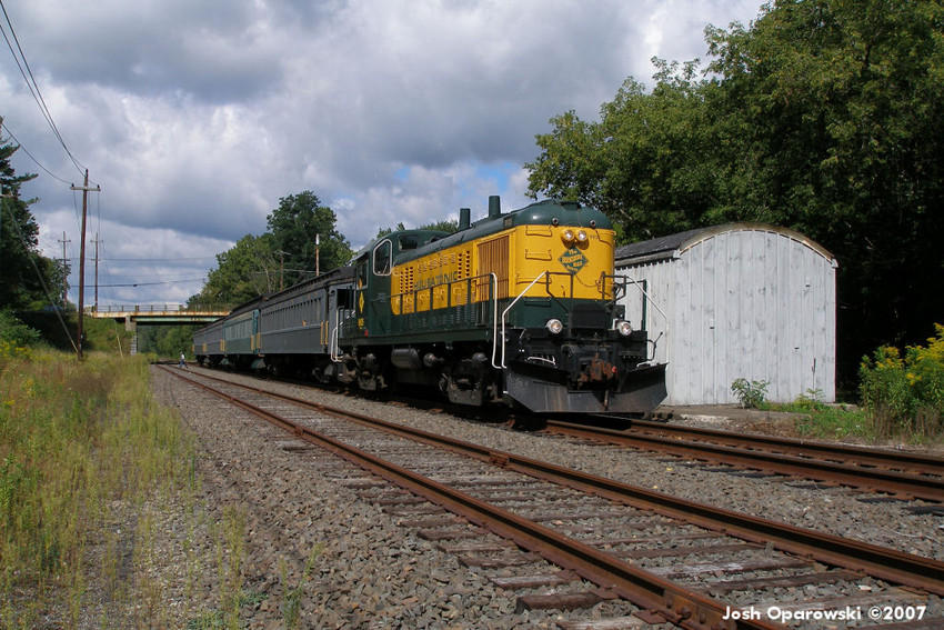 Photo of Berkshire Scenic Railroad train in Stockbridge, MA
