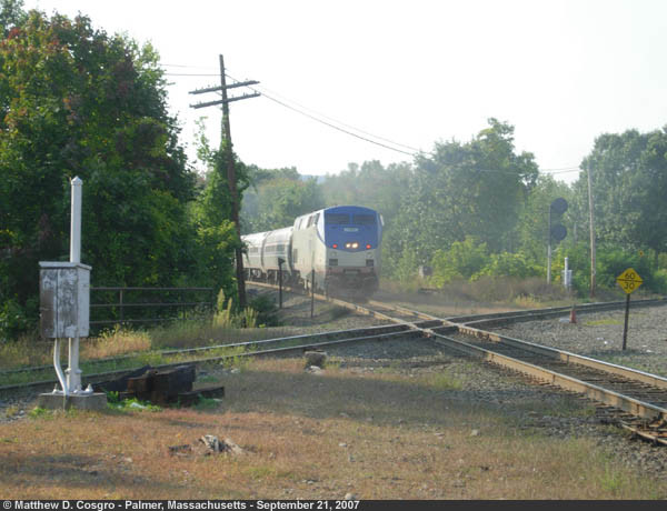 Photo of Southbound Vermonter at Palmer