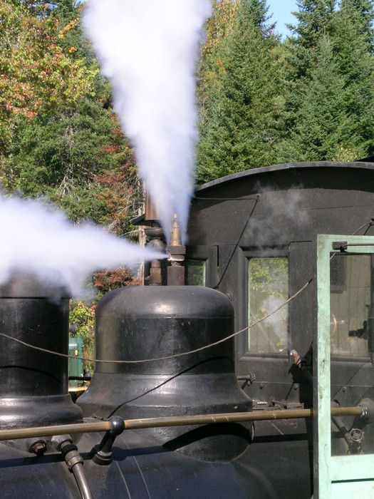 Photo of WW&F's #10 blowing off steam