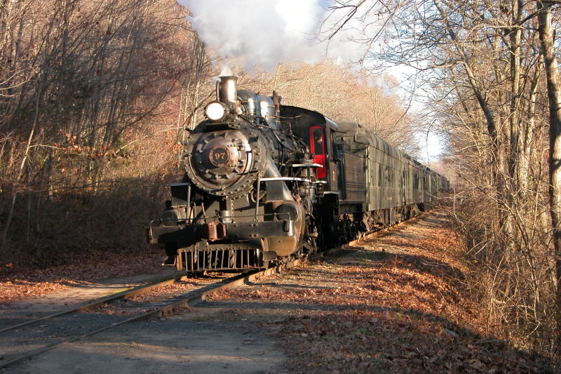 Photo of The Essex Steam Train just north of Essex Depot