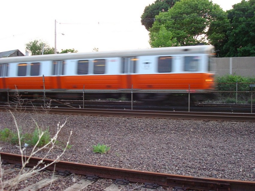 Photo of The Orange Line Flys Past