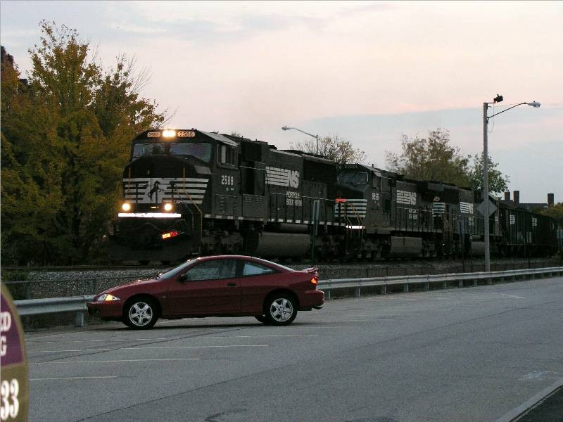 Photo of Bow Coal Train Heading North at Sunset