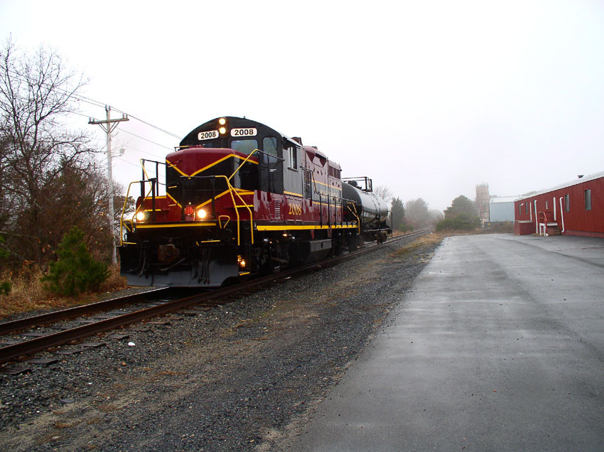 Photo of Mass Coastal Railroad's first revenue run