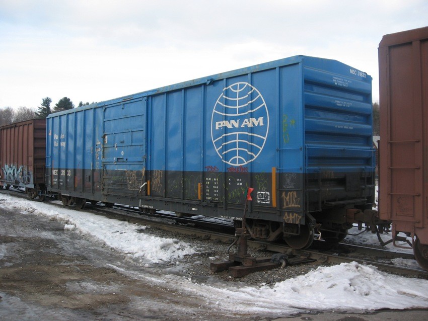 Photo of PanAm MEC boxcar