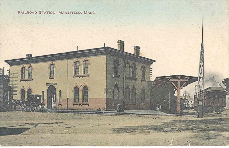 Photo of Mansfield, Mass. Station 1909-1910