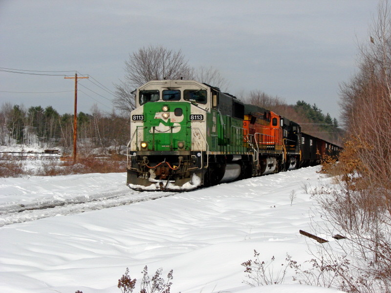 Photo of BN SD60M 8113 At Johnson Rd Bow,N.H.