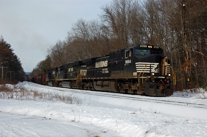 Photo of Pan Am Railways Loaded Coal Train at Montague, MA